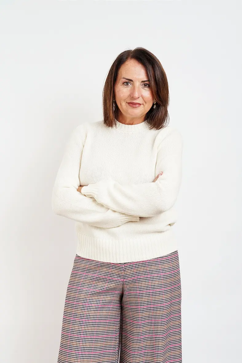 GIROCOLLO JOLLY in lana merino - avorio