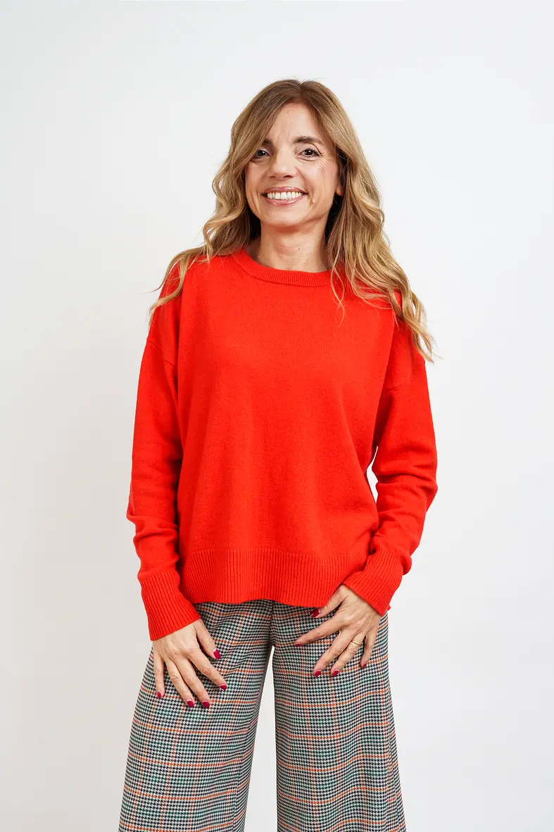 GIROCOLLO MATILDA in 100% cashmere zucca