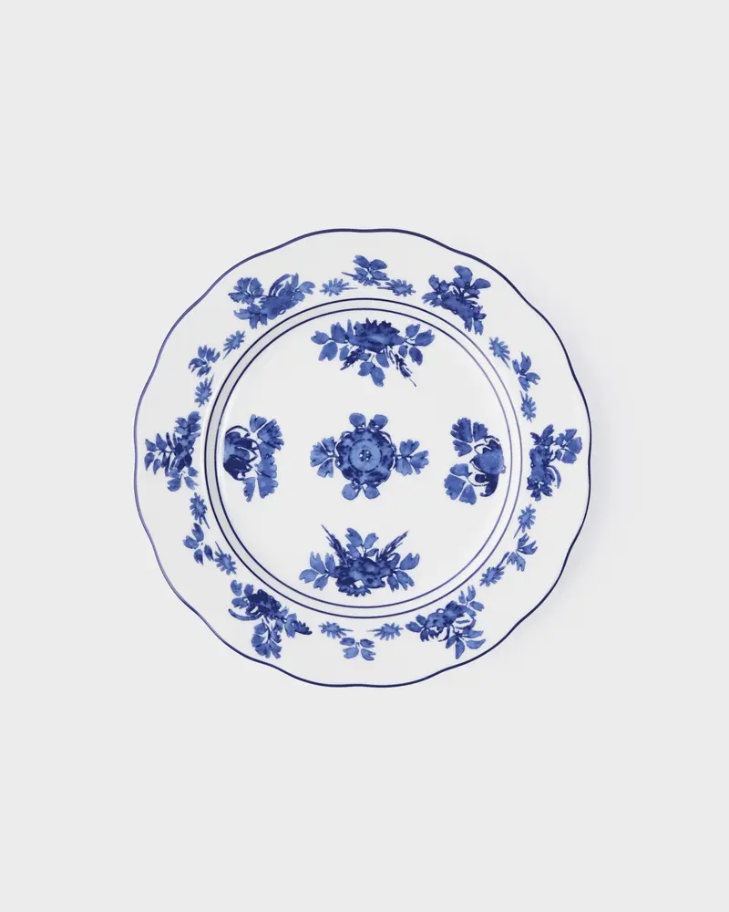 Gloria Porcelain Dessert Plate, Blue