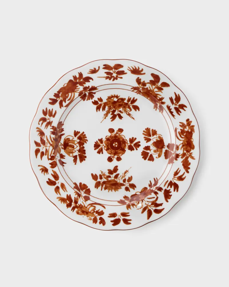 Gloria Porcelain Plate Dinner, Rust