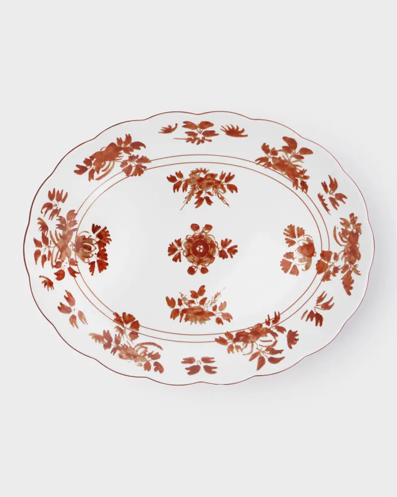 Gloria Serving Plate, Rust