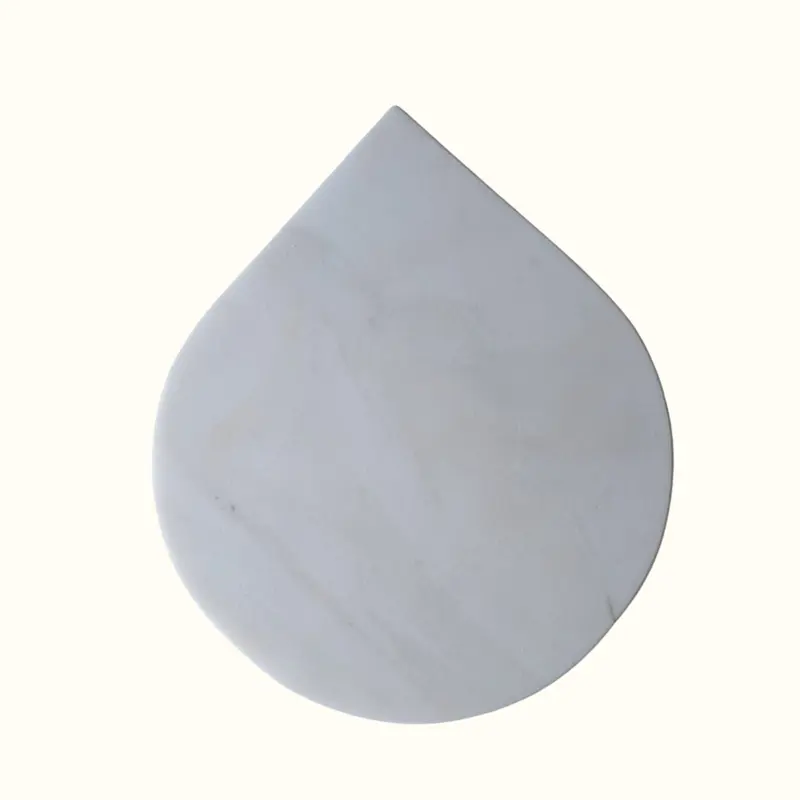 Goccia – White Marble Decorative Plate 30×30 cm