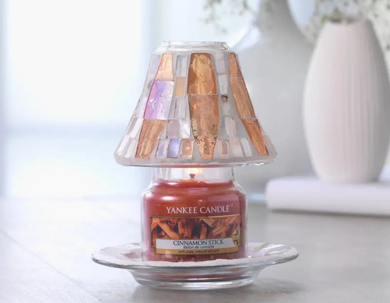GOLD WAVE MOSAIC -Yankee Candle- Paralume e Piatto Piccolo