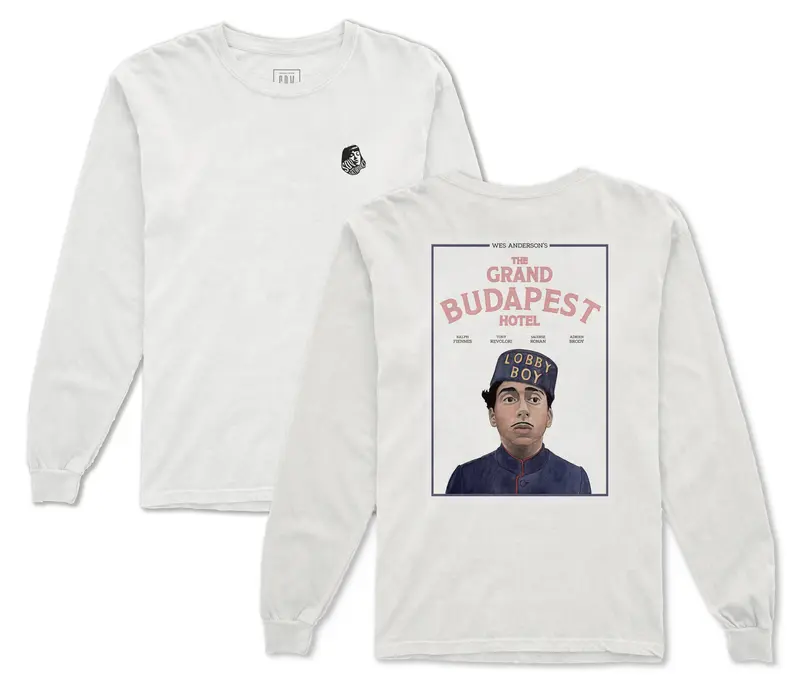 GRAND BUDAPEST HOTEL LOGO LONG SLEEVES
