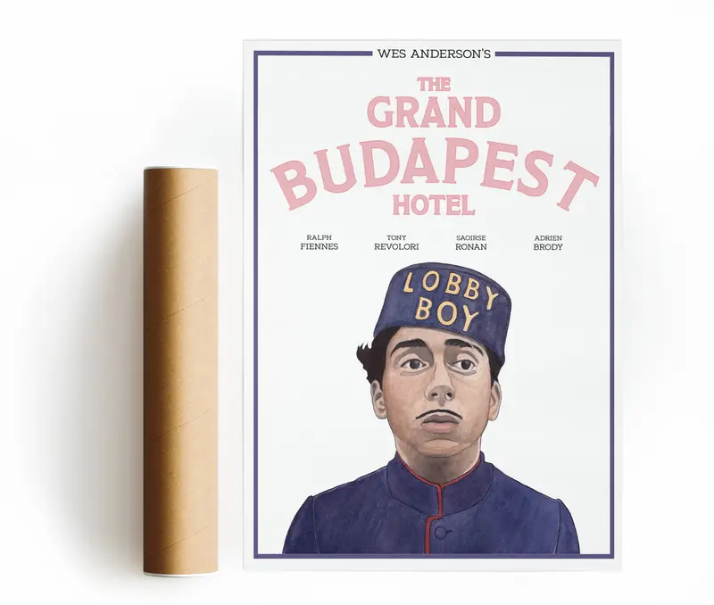 GRAND BUDAPEST HOTEL ZERO STAMPA D'ARTE