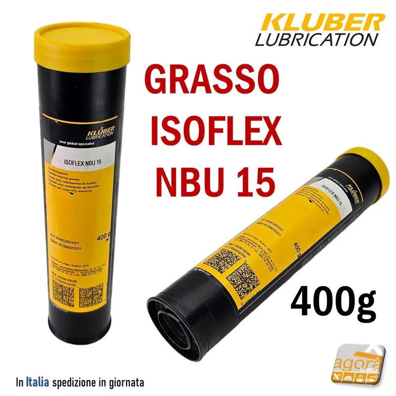 GRASSO LUBRIFICANTE KLUBER ISOFLEX NBU 15 art.0040260591 CARTUCCIA 400GR