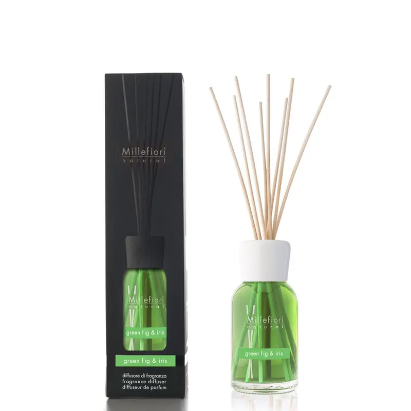 GREEN FIG & IRIS -Millefiori Milano- Diffusore a Bastoncino Medio (250ml)