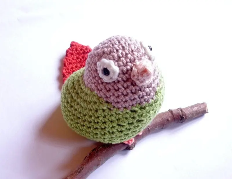 Greencheek Conure parrot stuffed animal