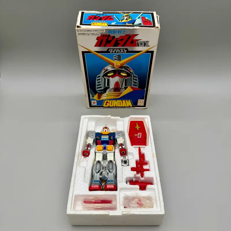 Gundam RX-78 Ceppiratti gioco vintage con scatola Japan 1970 ca