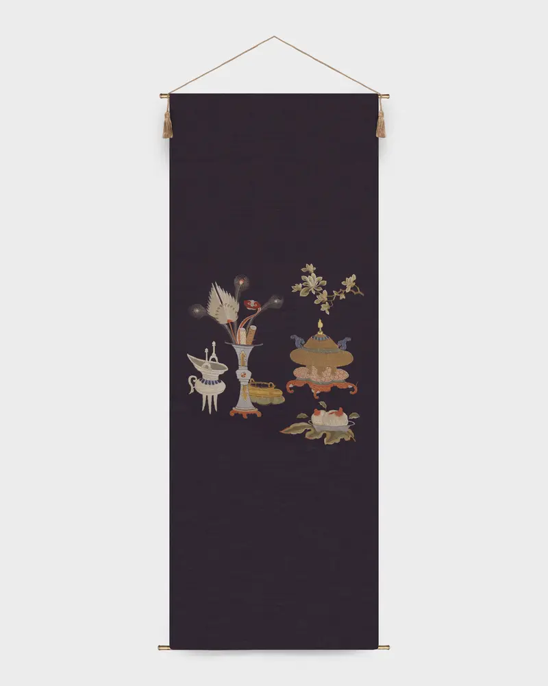 Hanging Decorative Paper Panel, Arjumand's World Rhapsody in Blue I
