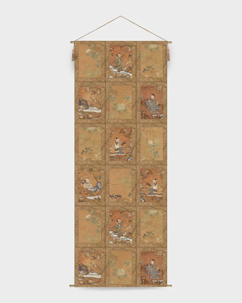 Hanging Decorative Paper Panel, Arjumand's World Roundels & Flowers
