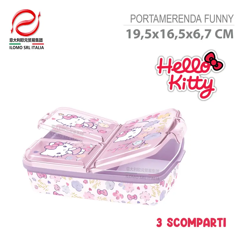 HELLO KITTY FUNNY PORTAMERENDA MULTISCOMPARTO