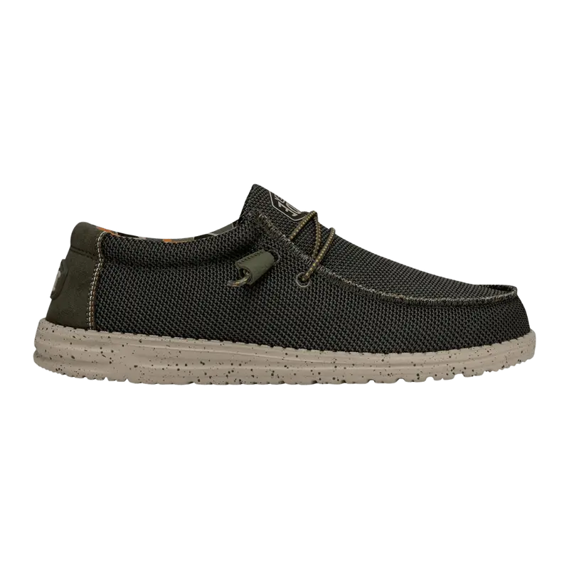 Hey Dude Wally Sox Stitch, Mocassini Uomo in Tessuto con Lacci