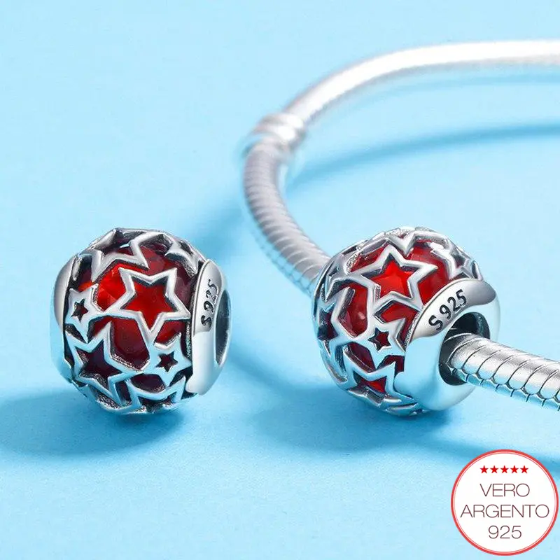 "HolyStars" - charm in argento stelle di Natale - IN ESCLUSIVA