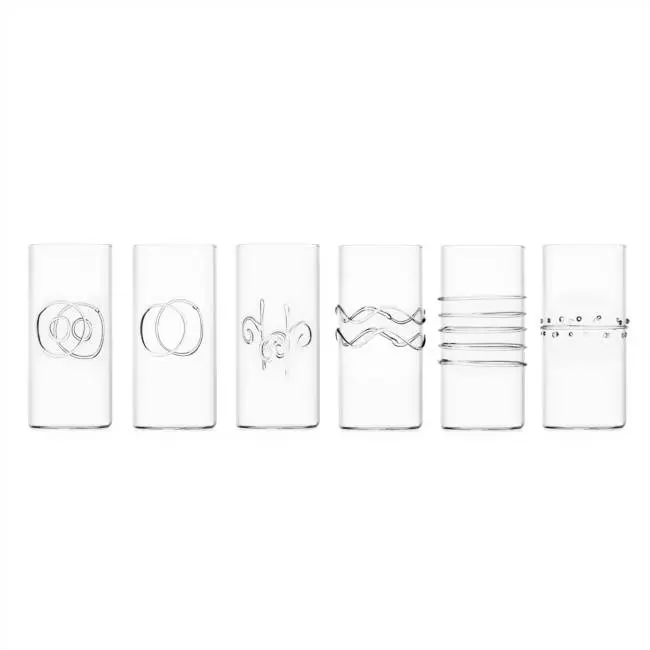 ICHENDORF - DECO' SET 6 BICCHIERINI DA LIQUORE TRASPARENTI