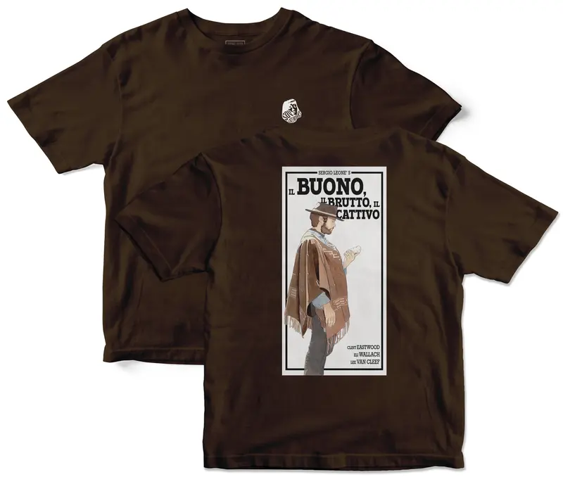 IL BUONO IL BRUTTO IL CATTIVO LOGO T-SHIRT