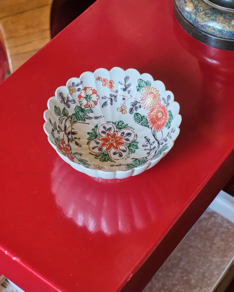 Japanese Hand-Painted Porcelain Bowl, 18th Century