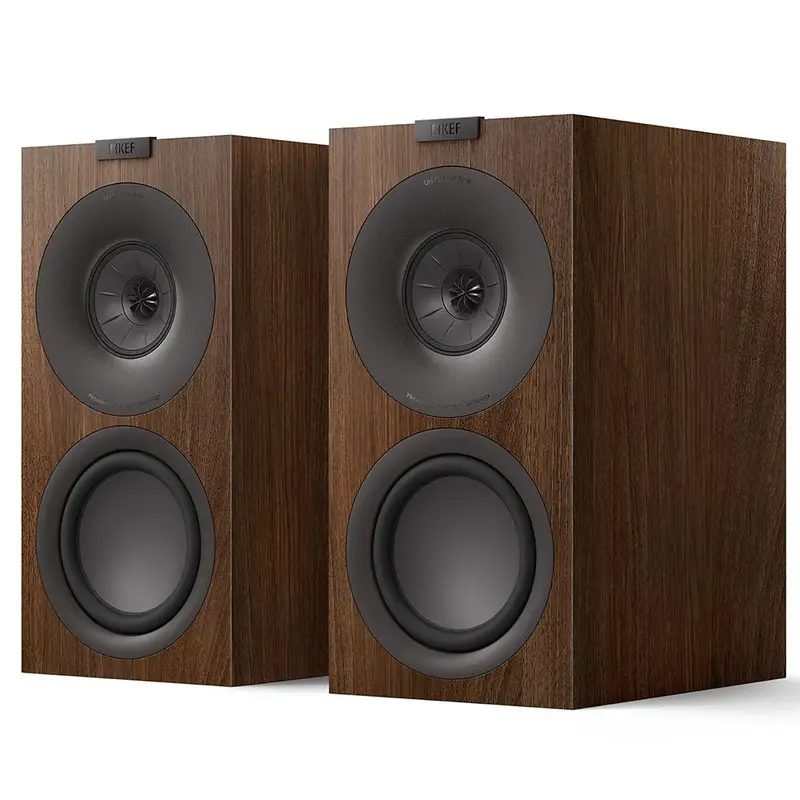 Kef Q Concerto Meta - Coppia di diffusori da scaffale - PRONTA CONSEGNA NOCE