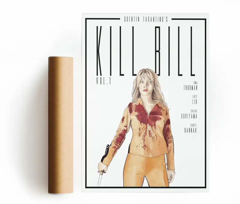 KILL BILL BEATRIX KIDDO STAMPA D'ARTE