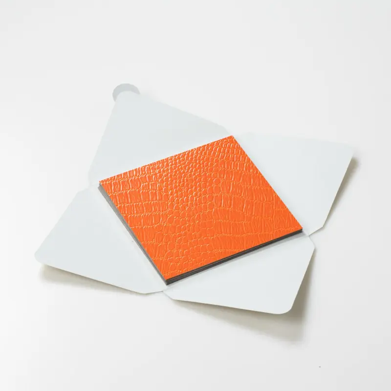 Kit di fogli "Alligatore Arancione" formato origami 15 cm x 15 cm
