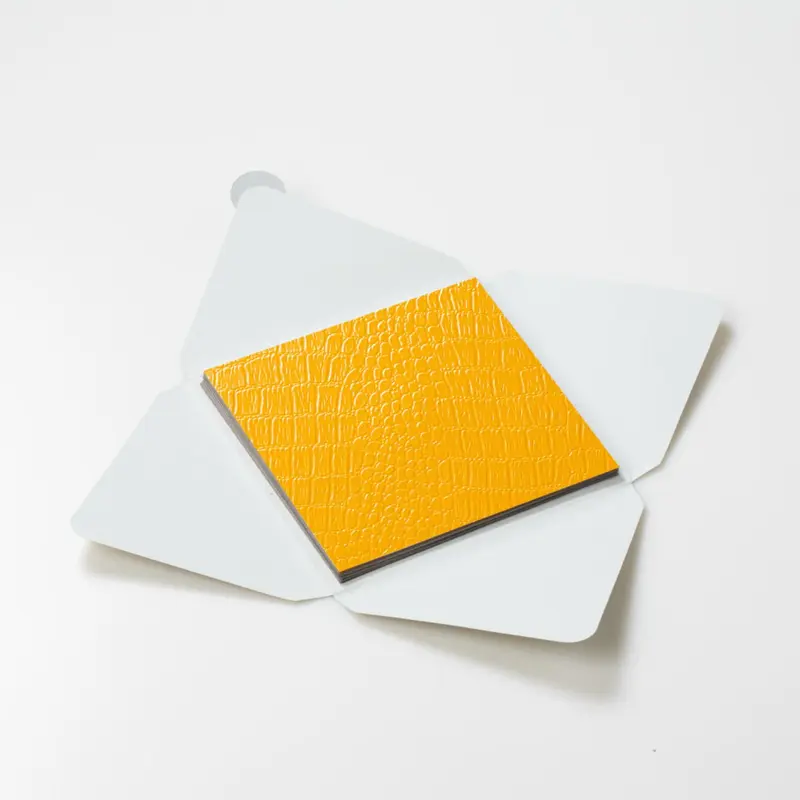 Kit di fogli "Alligatore Giallo" formato origami 15 cm x 15 cm