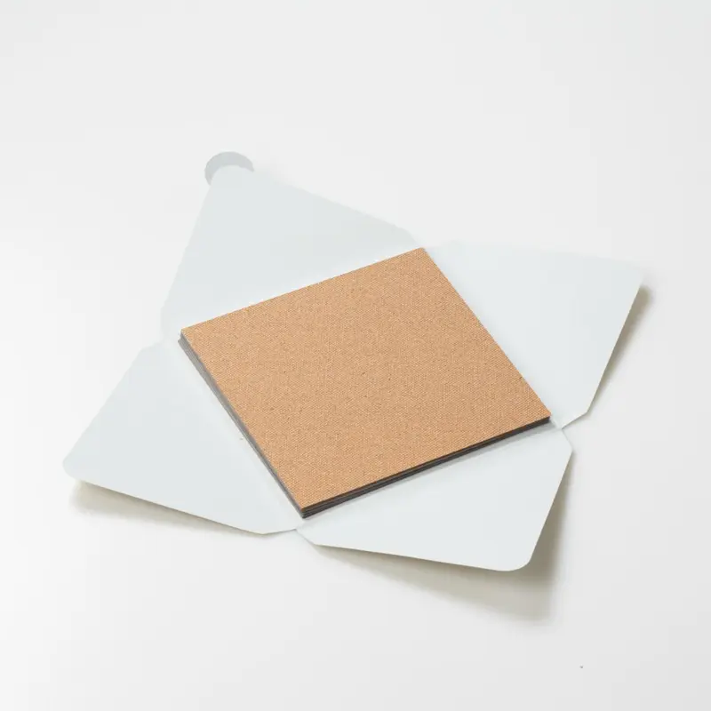 Kit di fogli "Avana embossing Tela" formato origami 15 cm x 15 cm