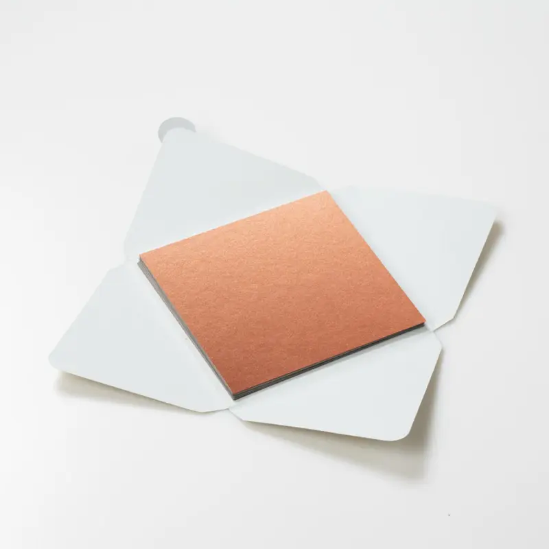Kit di fogli "Effetto Rame" formato origami 15 cm x 15 cm