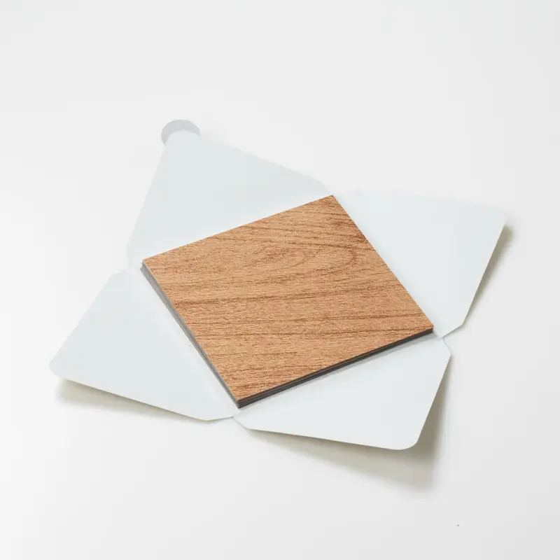 Kit di fogli "Legno Avana venature Calde" formato origami 15 cm x 15 cm