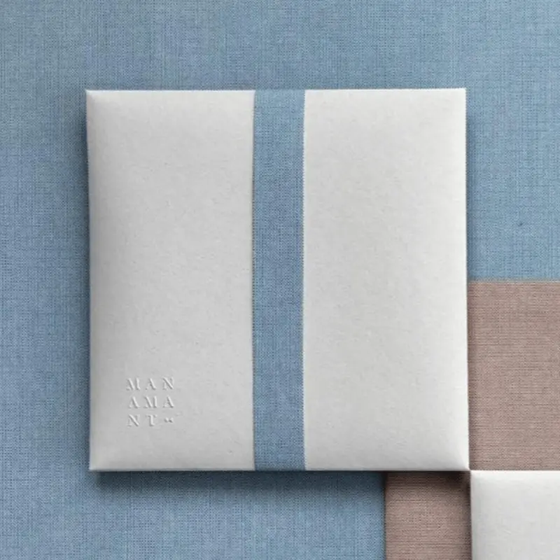 Kit di fogli "Lino Celeste" formato origami 15 cm x 15 cm