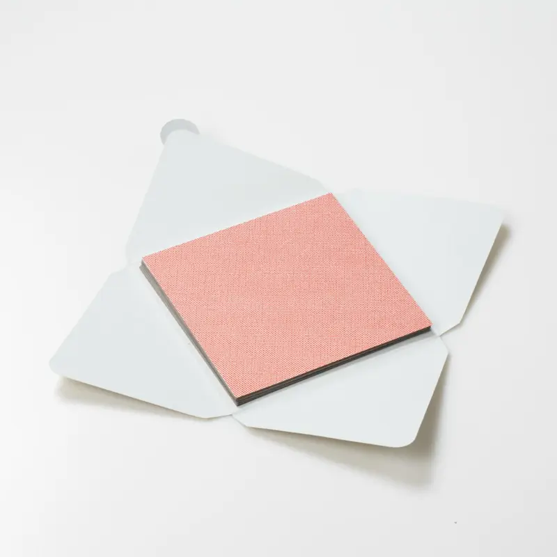 Kit di fogli "Lino Rosso" formato origami 15 cm x 15 cm