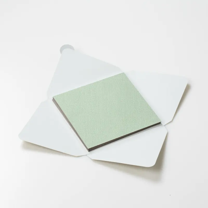 Kit di fogli "Lino Verde" formato origami 15 cm x 15 cm