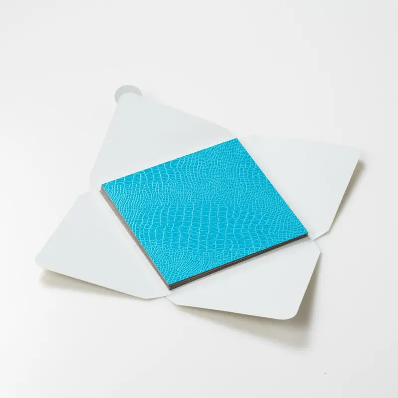Kit di fogli "Lucertola Azzurro" formato origami 15 cm x 15 cm
