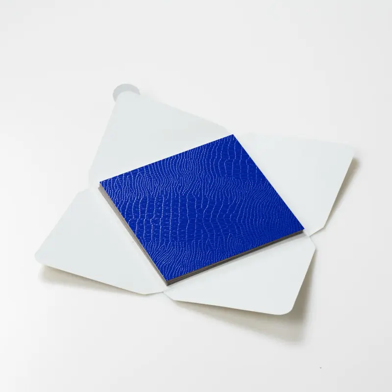 Kit di fogli "Lucertola Blu" formato origami 15 cm x 15 cm