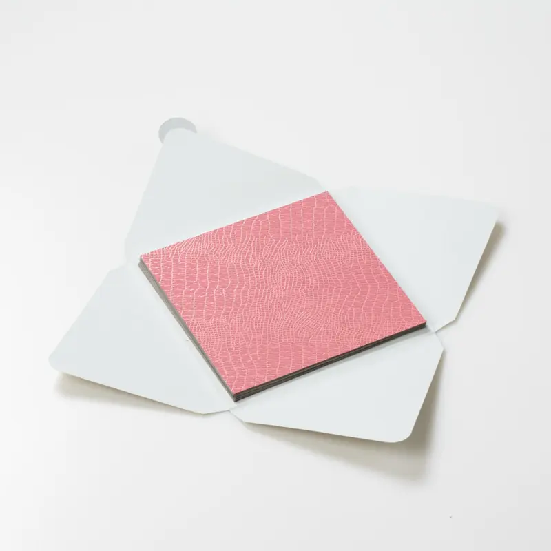 Kit di fogli "Lucertola Rosa" formato origami 15 cm x 15 cm