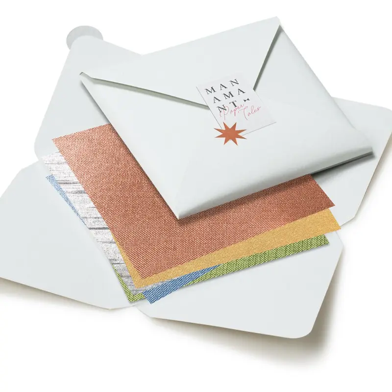 Kit di fogli "Mix le Metallizzate" formato origami 15 cm x 15 cm
