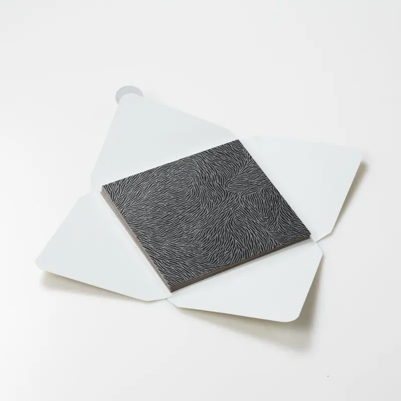 Kit di fogli "Silver Black" formato origami 15 cm x 15 cm