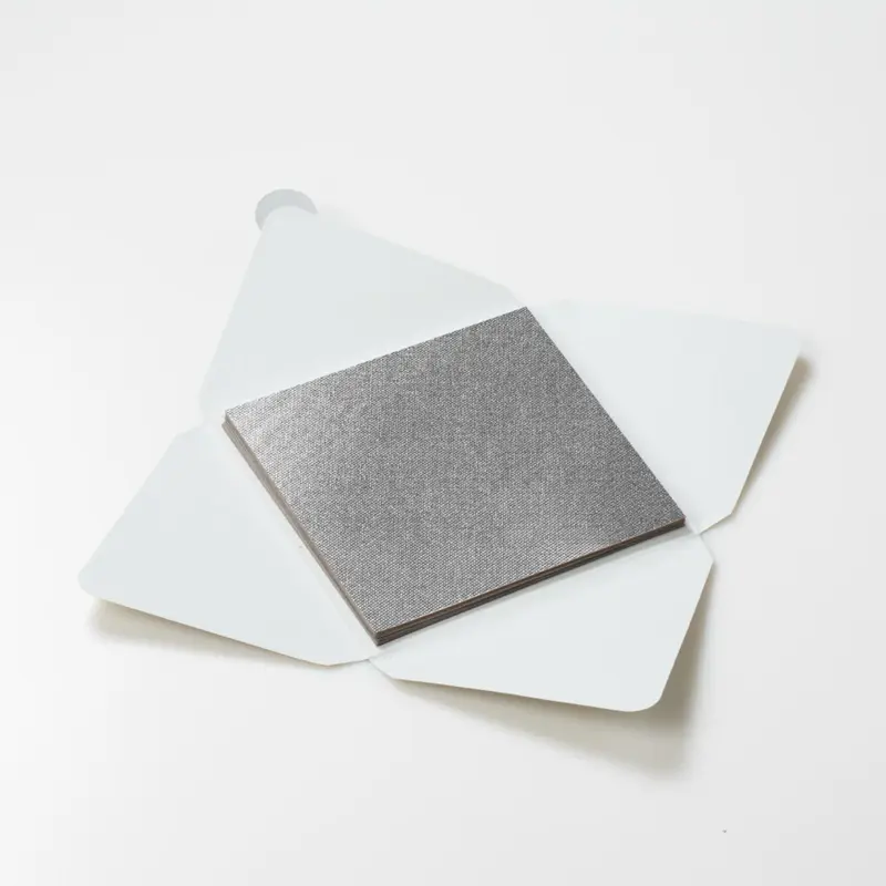 Kit di fogli "Tela Argento Lucido" formato origami 15 cm x 15 cm