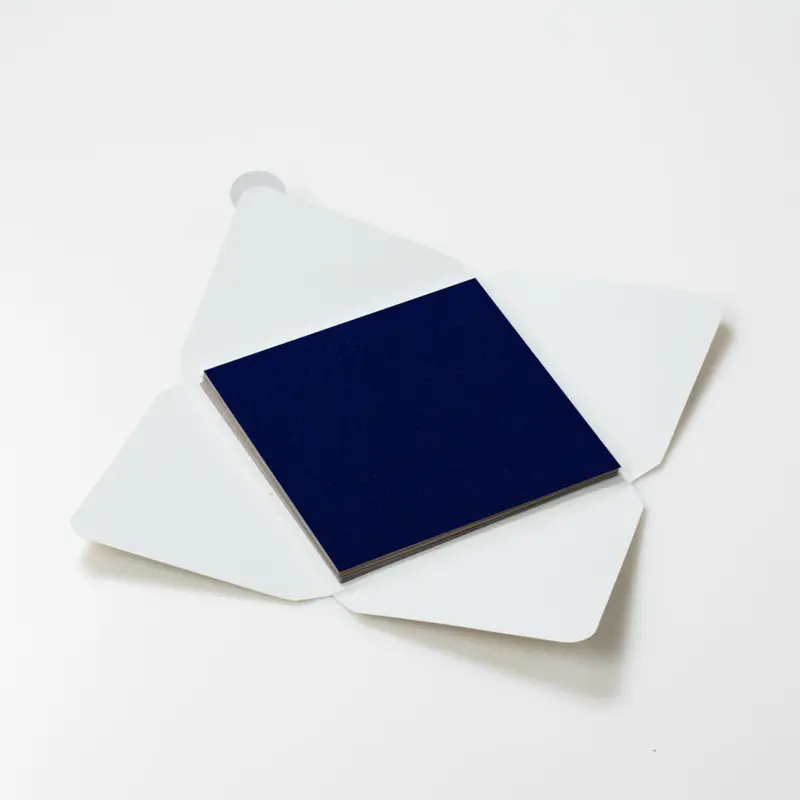 Kit di fogli "Velluto Blu" formato origami 15 cm x 15 cm