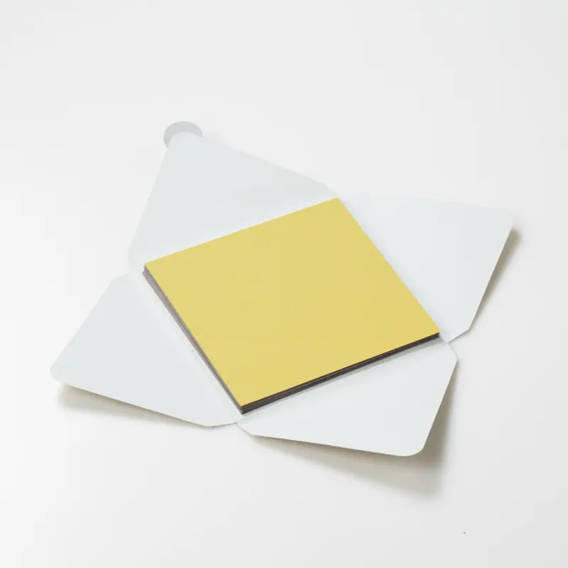 Kit di fogli "Velluto Giallo" formato origami 15 cm x 15 cm
