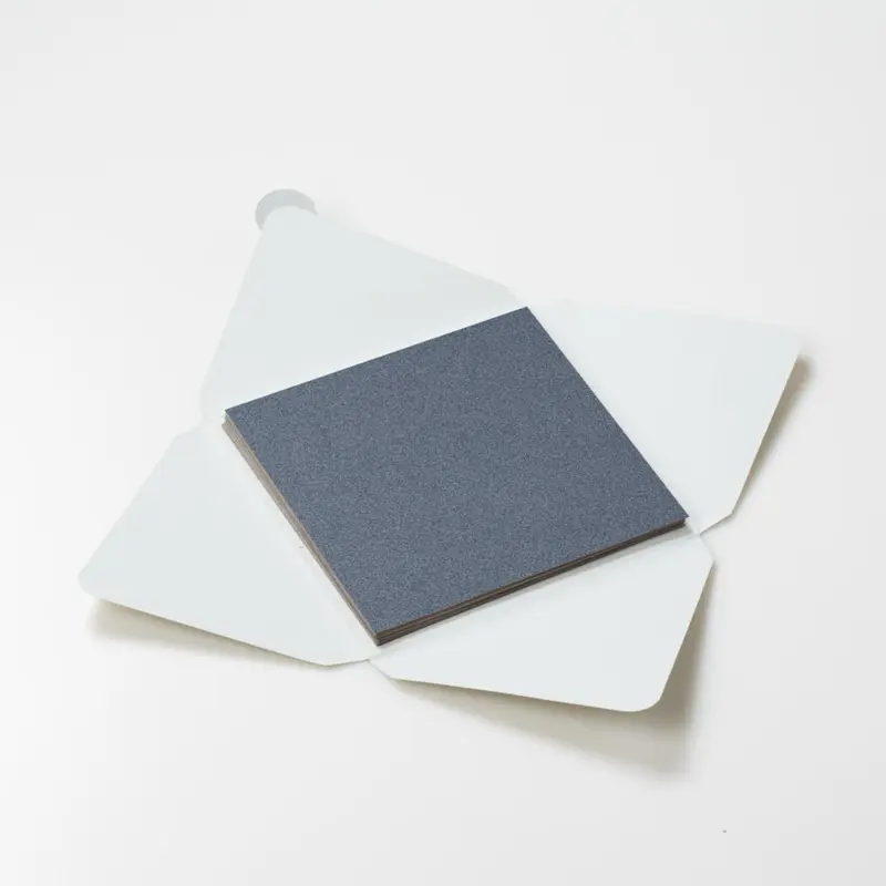 Kit di fogli "Velluto Grigio" formato origami 15 cm x 15 cm
