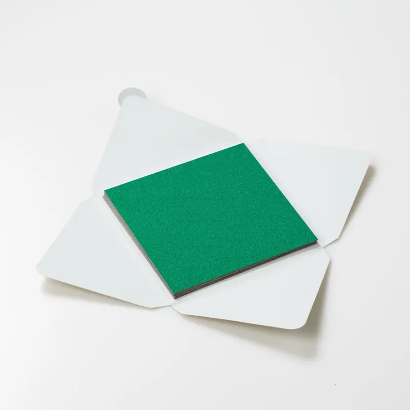 Kit di fogli "Velluto Verde" formato origami 15 cm x 15 cm