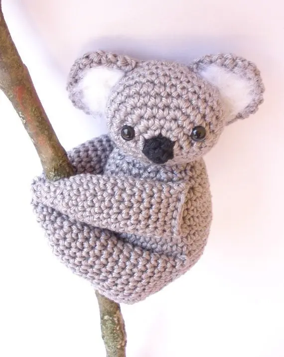 Koala bear crochet stuffed toy