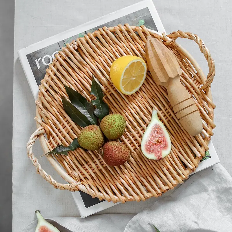 LAIMOS Handmade Rattan Plate