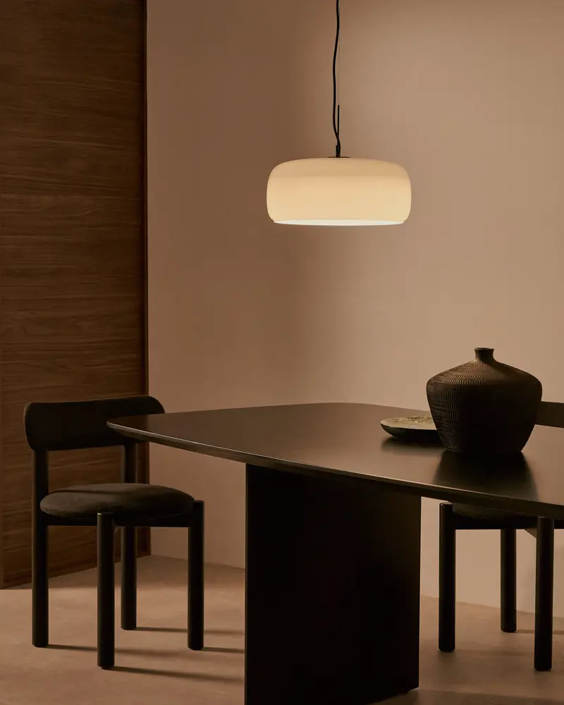Lampada a soffitto Reig di vetro grigio chiaro Ø 38 cm