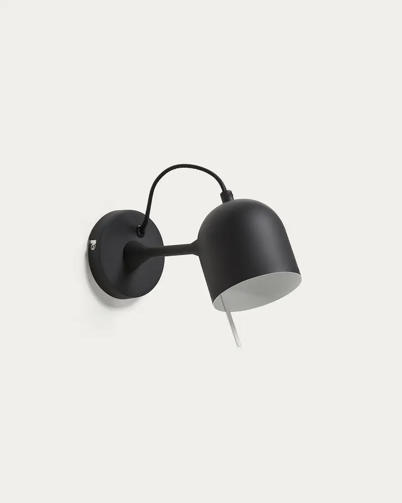 Lampada da parete Lucilla nero