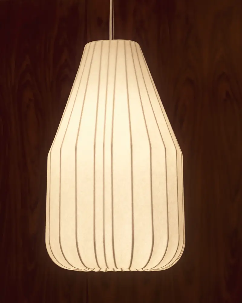 Lampada da soffitto Somar in fibre sintetiche e aste d'acciaio Ø 30 cm