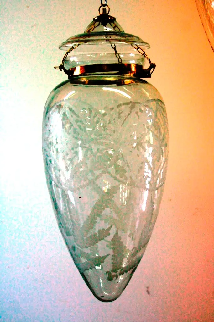 Lampada Vetro Decorata