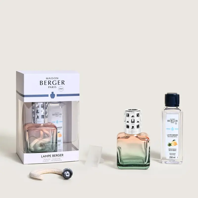 LAMPE BERGER - COFANETTO LAMPADA CATALITICA GLACON + 250 ML ZESTE DE VERVEINE