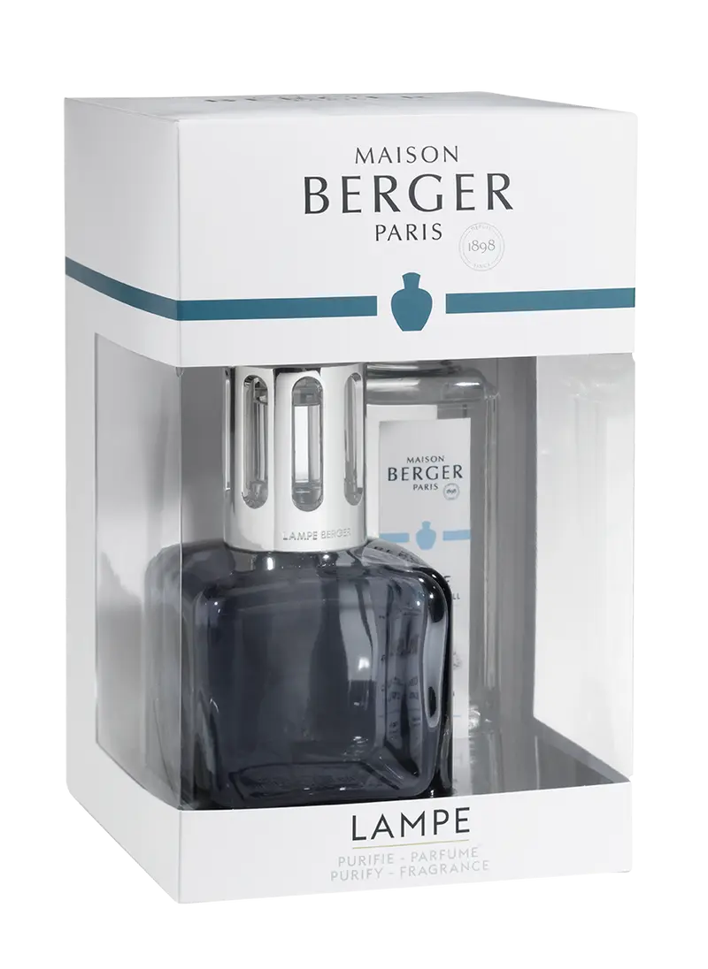 LAMPE BERGER - COFANETTO LAMPADA CATALITICA GLACON FUME' + 250ML THE BLANC PURETE