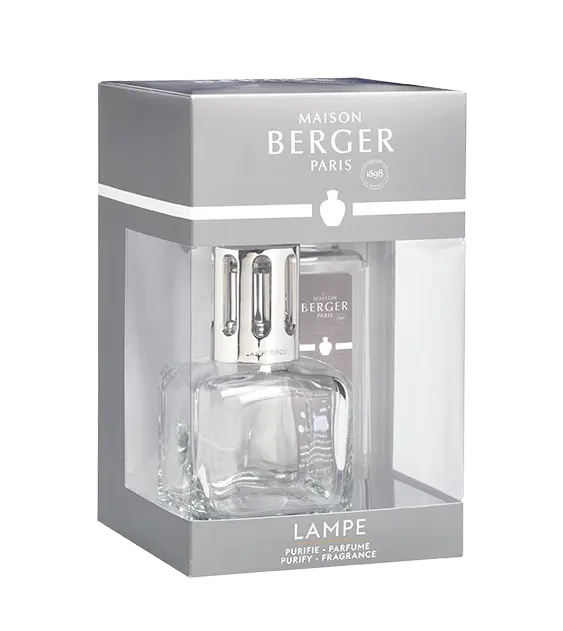 LAMPE BERGER - COFANETTO LAMPADA CATALITICA GLACON TRASP + 250ML AIR PUR